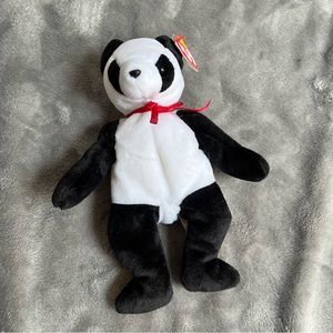 TY Beanie Baby Fortune Panda Bear Rare Retired NWT